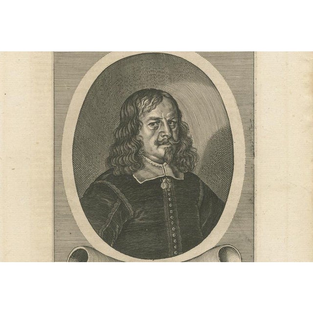 Paper Peace of Westphalia Diplomat Georg Wagner Portrait Engraving, 1652 For Sale - Image 7 of 9
