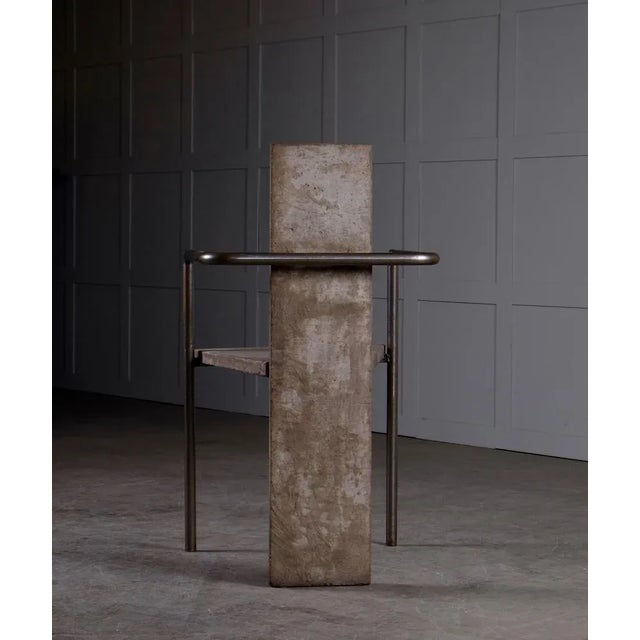 Concrete Chair by Jonas Bohlin for Källemo, Sweden, 1980s For Sale - Image 9 of 12