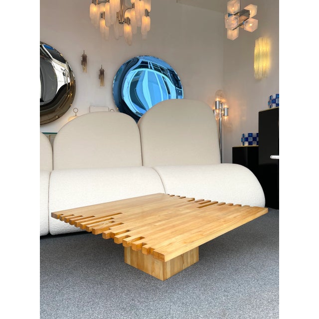 1960s Giovanni Michelucci Wood Coffee Table For Sale - Image 6 of 11
