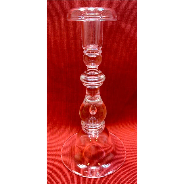Steuben Teardrop Candlesticks - Pair For Sale - Image 10 of 15