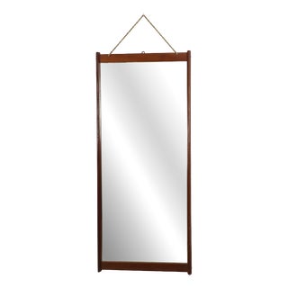 Vintage Model 220 Teak Wall Mirror by Aksel Kjersgaard for Odder, Denmark, 1960s For Sale