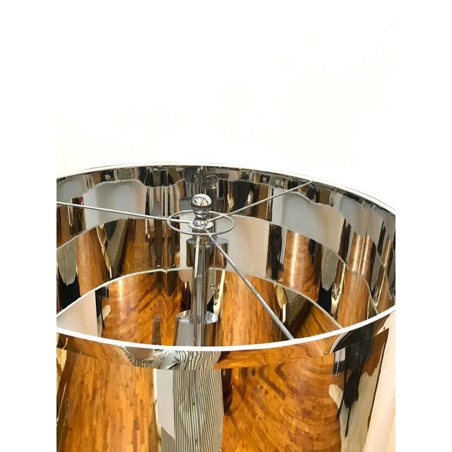 1970s Italian Large "Candlestick" Style Floor Lamp For Sale - Image 9 of 12