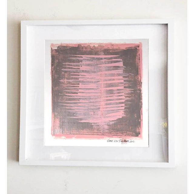 Only one made, Static 270 Pink is inspired by Feminine Romance. Painting is 12X12” Comes in a 20X20X1.75” white shadow box...