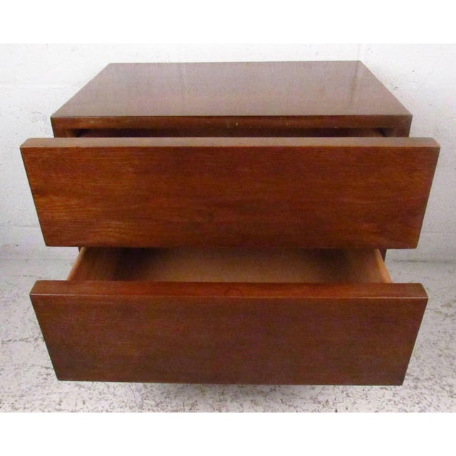 Wood 1960s Single Mid-Century Nightstand by American of Martinsville For Sale - Image 7 of 7