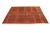 Modern Vintage Orange Kilim Rug For Sale - Image 4 of 7