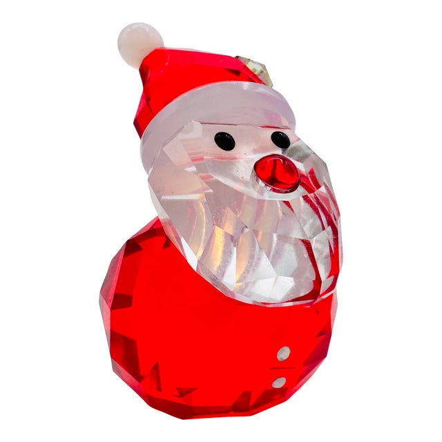 Swarovski Rocking Santa Figurine No. 1143323 Retired For Sale