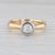 Gold 0.27ct Round Diamond Solitaire Ring 18k Yellow White Gold Size 8 For Sale - Image 8 of 8