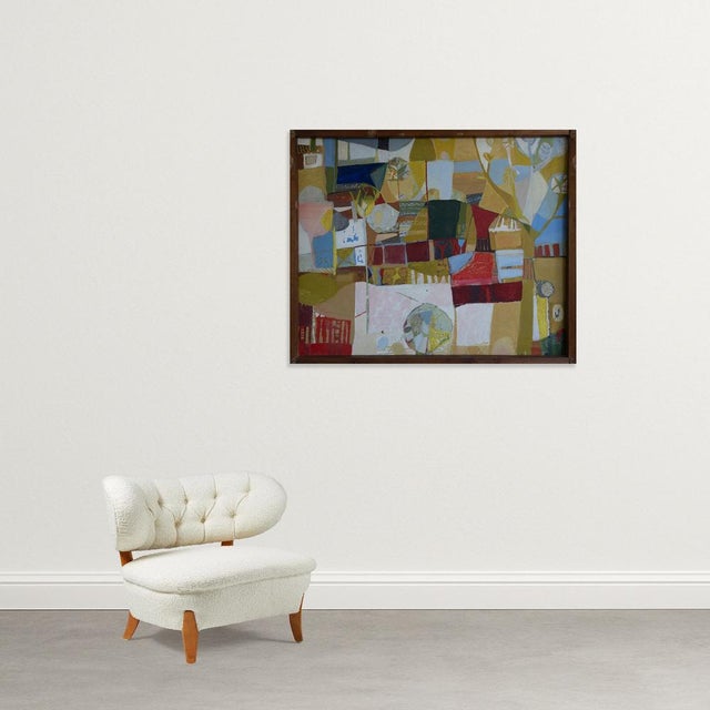 Lita, Large Abstract Composition, 1980s, Oil on Board For Sale - Image 3 of 11