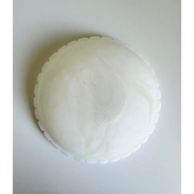 Alabaster Italian Alabaster Carved Lidded Dish, 1960s For Sale - Image 8 of 11