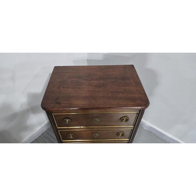 Metal French Mahogany Chest of Drawers For Sale - Image 7 of 11