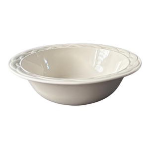 Vintage Pfaltzgraff Acadia White Serving Bowl – Off-White Stoneware With Woven Rim