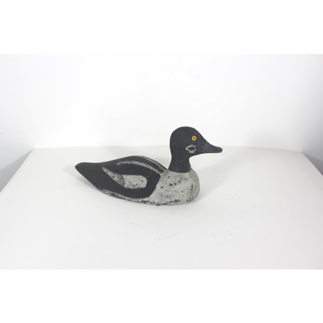 Vintage Painted Wood Duck Decoy For Sale - Image 11 of 14