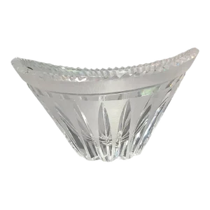 Vintage 24% Lead Crystal Candy Dish Bowl Hand Cut