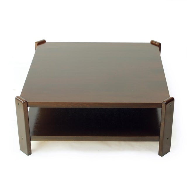 1980s Low Coffee Table in Beech, 1980s For Sale - Image 5 of 8