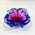 Big Vintage Ashtray or Catch-all in Murano Glass. Stunning Pink and Sky Blue Submerged colors. 1950s, Made in Italy....