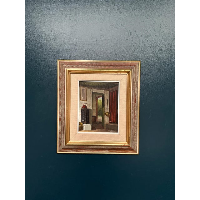 Osvald Rasmussen, Kitchen II, 1960s, Oil on Canvas For Sale - Image 8 of 13
