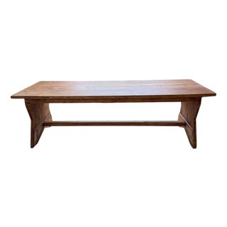 Pine Farmhouse Table, 1950s For Sale