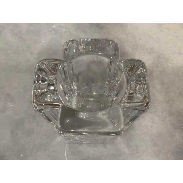 Orrefors crystal votive holder. A beautiful piece made in Sweden. Signed Orrefors with original sticker.