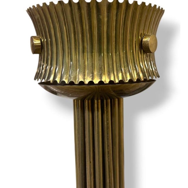 Mid-Century Modern 1950s Oscar Torlasco for Lumi Chandelier For Sale - Image 3 of 5