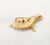Gold Vintage Signed DeNicola Rhinestone Turtle Brooch For Sale - Image 8 of 9