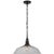 Chapman & Myers for Visual Comfort Signature Layton 20" Pendant in Bronze with Clear Glass For Sale