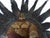 Metal Large Brutalist Sunburst Mirror in Patinated Metal with Gilt Highlights, Europe, 1970 For Sale - Image 7 of 9