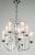 Italian Chrome & Crystal Ten-Arm Waterfall Chandelier For Sale - Image 4 of 8