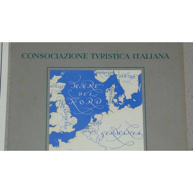 Opera Cartographic Mirabile Card from North Sea to the Mediterranean and Ethnographic Europe from C. T. I. Milan, Italy, 1939, Set of 3 For Sale - Image 8 of 18