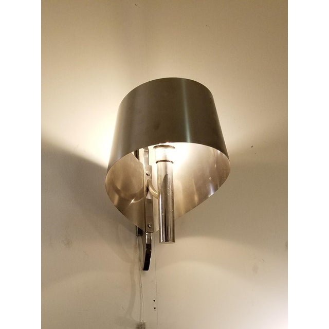 Maison Charles Pair of 1970s Maison Charles Polished Chrome Finish Sconces For Sale - Image 4 of 6
