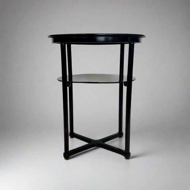 Early 20th Century A Pair of Vienna Secession Oval Two-Tier Side Tables by Josef Hoffmann For Sale - Image 10 of 18