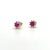 Metal Natural Ruby Diamond Earrings 14k Gold 1.25 TCW Certified For Sale - Image 7 of 14