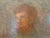 Green Oil on Board Original Portrait, Signed and Dated P. Zurini, 1948 For Sale - Image 8 of 15
