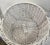 Boho Chic Vintage Large White Wicker Basket With Handle For Sale - Image 3 of 7