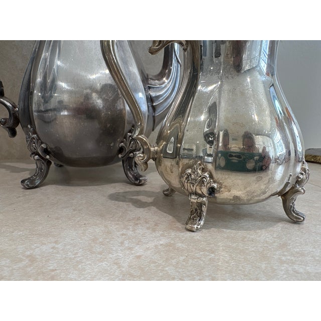 1960s American International Silver "Countess" Coffee and Creamer Set For Sale - Image 9 of 9