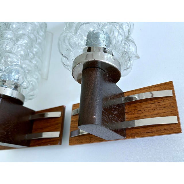 Vintage Bubble Glass Sconces, 1960s, Set of 2 For Sale - Image 13 of 15