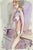 Modern Carlo Ravagnan, Nude of Woman, Watercolor, 1960s For Sale - Image 3 of 3