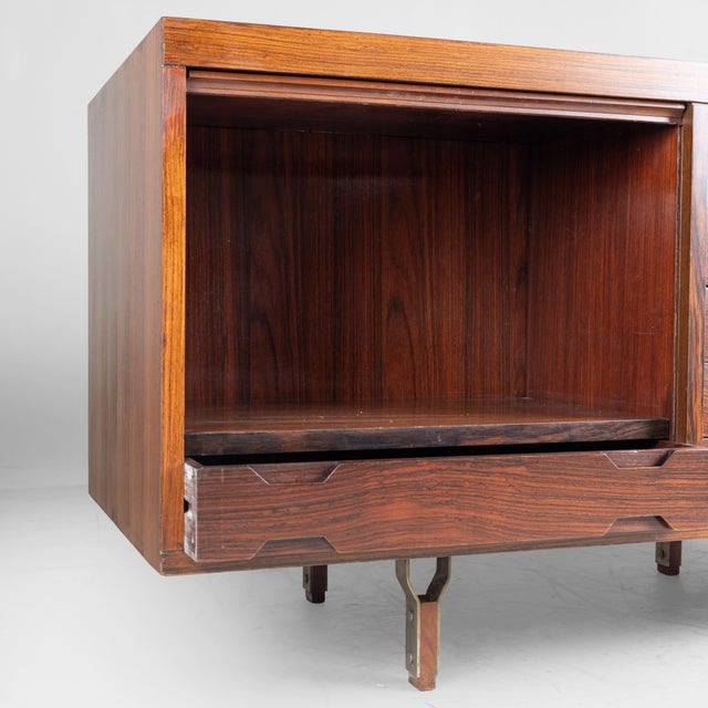 Mid-Century Double-Sided Wooden Sideboard, 1950s For Sale - Image 9 of 18