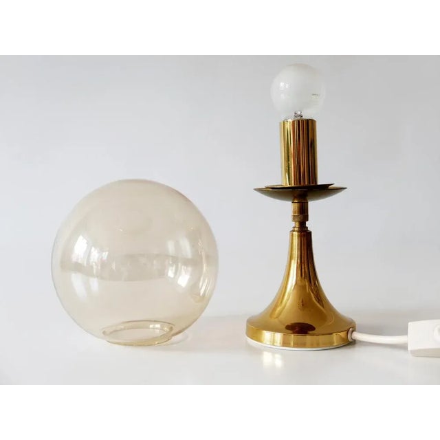 Metal Mid-Century Modern Brass Table Lamp from Sölken Leuchten, Germany, 1960s For Sale - Image 7 of 12