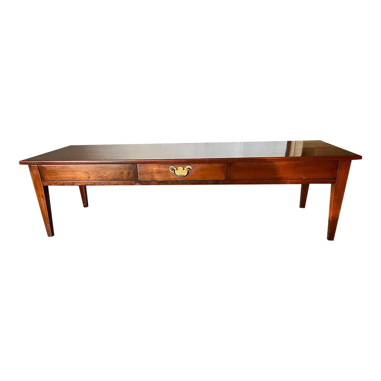 Henkel Harris Vintage Solid Wild Cherry Shaker Style Coffee Table