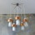 Mid-Century Scandinavian Copper and Opaline Glass Ceiling Lamp For Sale - Image 9 of 13