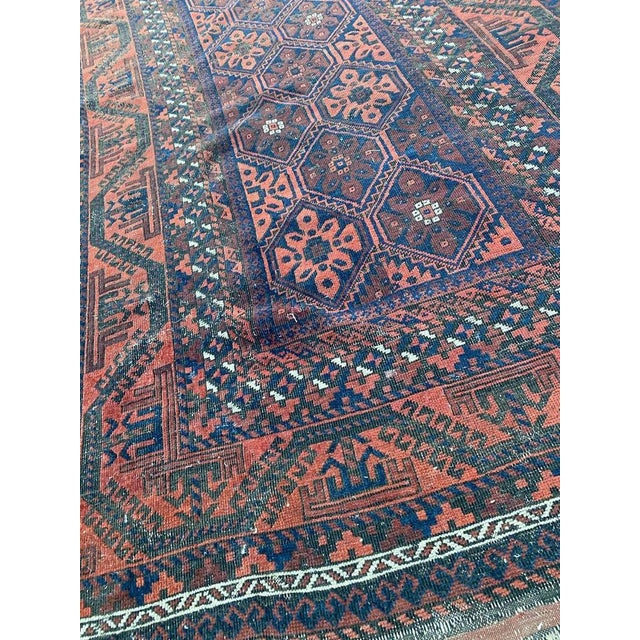 Antique Distressed Baluch Afghan Rug, 1890s For Sale - Image 18 of 18