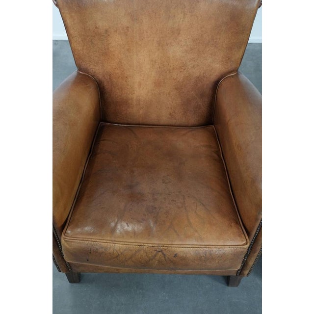 1990s Vintage Sheepskin Leather Chairs, Set of 2 For Sale - Image 5 of 18