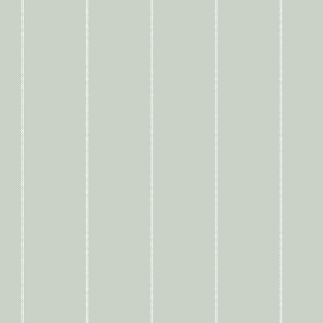 Art Deco Vertical Lace Wallpaper by Paule Marrot in Light Sage For Sale - Image 3 of 3