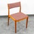 Wood Mid Century Danish Modern Dining Chairs Set of 4 Denmark Pink Fabric Oak Vintage For Sale - Image 7 of 11
