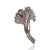Contemporary Art Deco Inspired Ruby, Emerald & Diamond Oxidised Brooch Pendant in Silver For Sale - Image 3 of 13