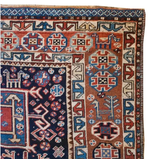 19th Century Ghashgaei Rug For Sale - Image 4 of 7