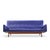 Jens Risom Model U-150 Mid Century Walnut Bracket Back Sofa This sofa measures: 80 wide x 30.5 deep x 32 inches high, with...