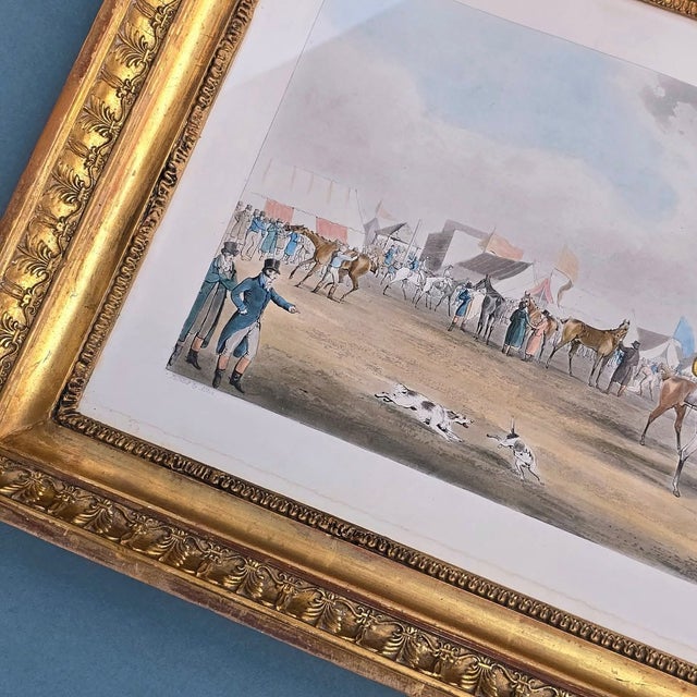 Henry Halken, Ascot Heat Preparing to Start, 1800s, Paper, Framed For Sale - Image 9 of 18