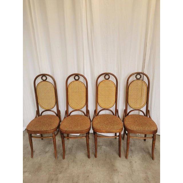 Vintage Bentwood Dining Chairs, 1970s, Set of 4 For Sale - Image 12 of 18