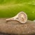 2020s Leo Ring With Natural Diamond Accented Halo in Solid 14k Gold, Fine Jewelry, Size 6.75 For Sale - Image 5 of 8